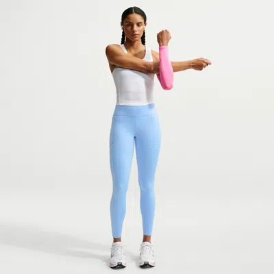 Nike Women's Swift High-waisted 7/8 Running Leggings With Pockets In Blue