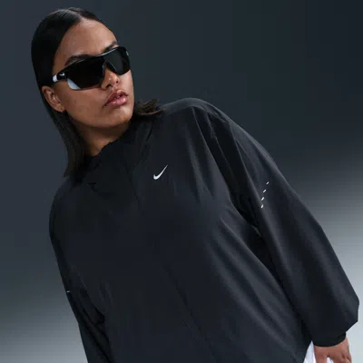 Nike Women's Swift Repel Packable Running Jacket (plus Size) In Black