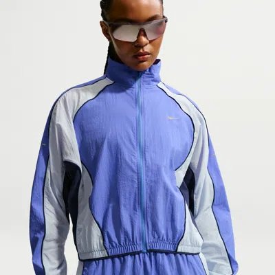 Nike Women's Swift Repel Uv Protection Running Jacket In Blue
