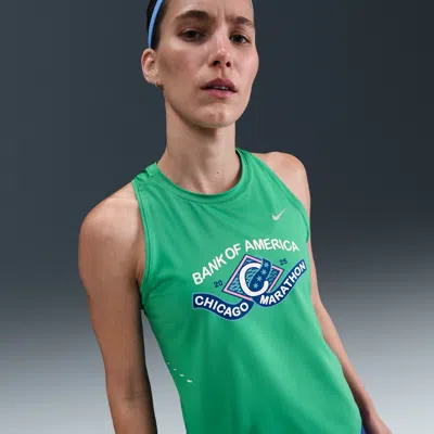 Nike Women's Swift Running Tank Top In Green