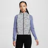 Nike Women's Swift Therma-fit Adv Reflective Running Vest In Gray