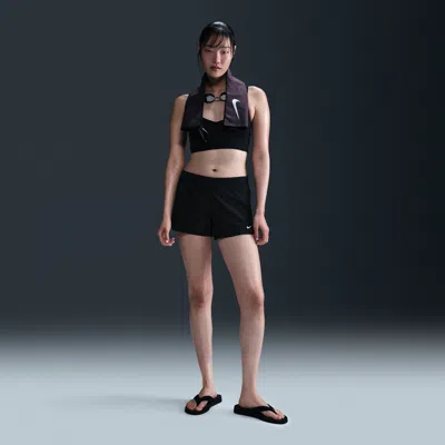Nike Women's Swim Cover-up Shorts In Black