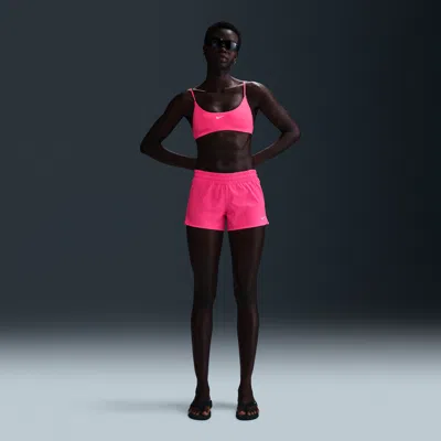 Nike Women's Swim Cover-up Shorts In Pink