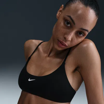 Nike Women's Swim Essential Bralette Bikini Top In Black