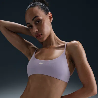 Nike Women's Swim Essential Bralette Bikini Top In Purple