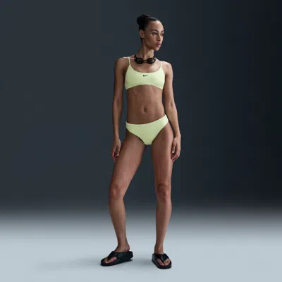 Nike Women's Swim Essential Hipster Bikini Bottom In Yellow