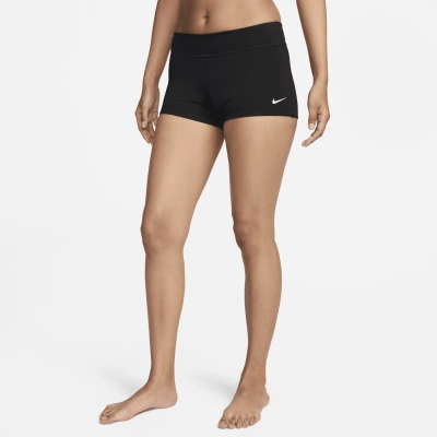 Nike Women's Swim Essential Kick Shorts In Black