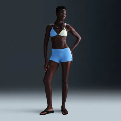 Nike Women's Swim Essential Kick Shorts In Blue