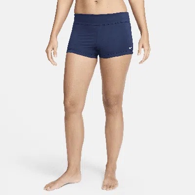 Nike Women's Swim Essential Kick Shorts In Blue