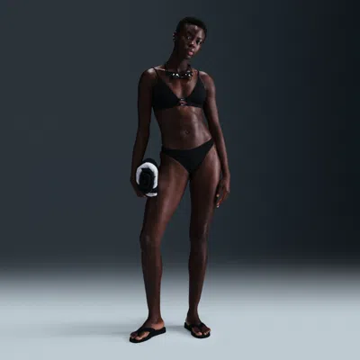 Nike Women's Swim Essential Sling Bikini Bottom In Black
