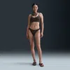 Nike Women's Swim Essential Sling Bikini Bottom In Brown