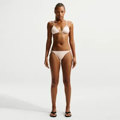 Nike Women's Swim Essential Tie-string Bikini Bottom In White