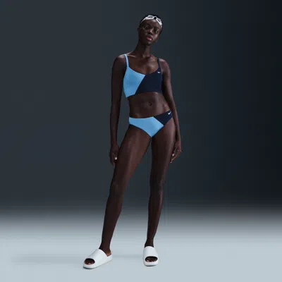 Nike Women's Swim Hipster Bikini Bottom In Blue