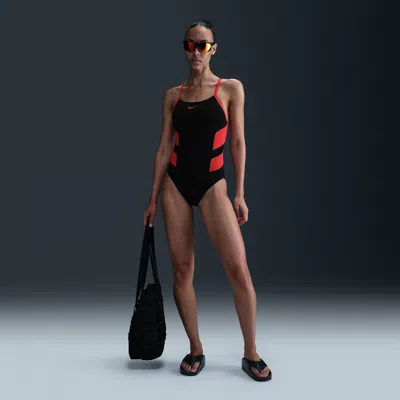 Nike Women's Swim Hydrastrong Racerback One-piece In Red