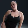 Nike Women's Swim Layered Tank Topini (extended Sizing) In Black