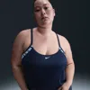 Nike Women's Swim Layered Tank Topini (extended Sizing) In Blue