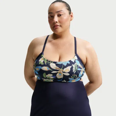 Nike Women's Swim Layered Tank Topini (plus Size) In Multi