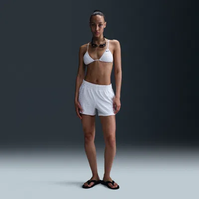 NIKE WOMEN'S SWIM SWOOSH LINK TERRY COVER-UP SHORTS,1015790948