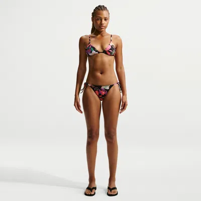 Nike Women's Swim Tie String Bikini Bottom In Multi