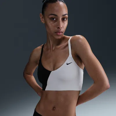 Nike Women's Swim V-neck Midkini In Black