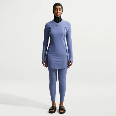 Nike Women's Swim Victory Full Coverage Dress In Blue
