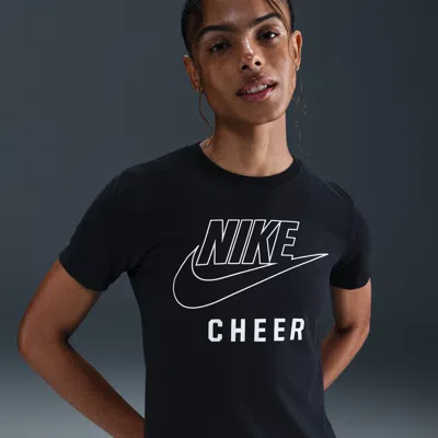 Nike Women's Swoosh Cheer T-shirt In Black