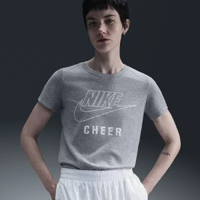 Nike Women's Swoosh Cheer T-shirt In Grey