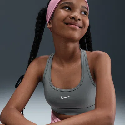Nike Kids' Women's Swoosh Girls' Sports Bra In Blue
