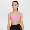Nike Women's Swoosh Girls' Sports Bra In Pink