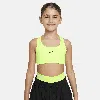 Nike Kids' Women's Swoosh Girls' Sports Bra In Yellow