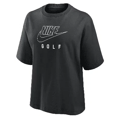 Nike Women's Swoosh Golf Boxy T-shirt In Black