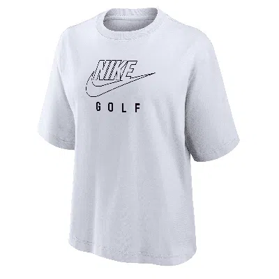 Nike Women's Swoosh Golf Boxy T-shirt In White