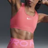 Nike Women's Swoosh High Support Non-padded Adjustable Sports Bra In Pink