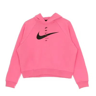 Nike Women's Swoosh Hoodie Pink Glow/black