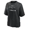 Nike Women's Swoosh Lacrosse Boxy T-shirt In Black