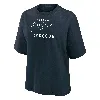 Nike Women's Swoosh Lacrosse Boxy T-shirt In Blue