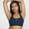Nike Women's Swoosh Light Support Non-padded Sports Bra In Blue