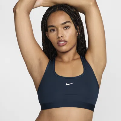 Nike Women's Swoosh Light Support Non-padded Sports Bra In Blue