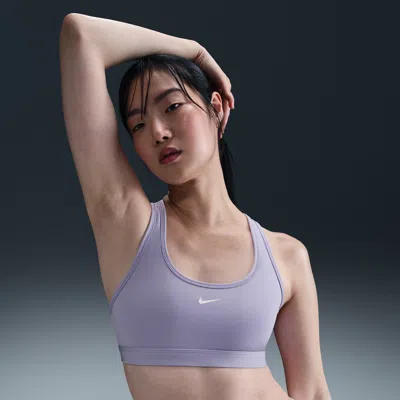 Nike Women's Swoosh Light Support Non-padded Sports Bra In Purple