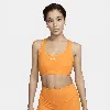 Nike Women's Swoosh Light Support Non-padded Sports Bra In Orange
