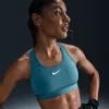 Nike Women's Swoosh  Support Padded Sports Bra In Blue