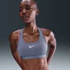 Nike Women's Swoosh Medium Support Padded Sports Bra In Gray