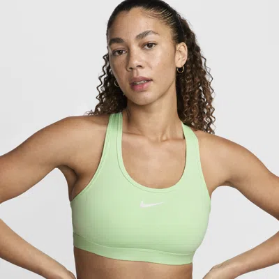Nike Women's Swoosh Medium Support Padded Sports Bra In Green