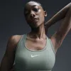 Nike Women's Swoosh Medium Support Padded Sports Bra In Light Army/white