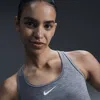 Nike Women's Swoosh Medium Support Padded Sports Bra In Smoke Grey/ Pure/ White