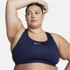 Nike Women's Swoosh Medium Support Padded Sports Bra (plus Size) In Blue