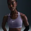 Nike Women's Swoosh Medium Support Padded Sports Bra In Purple