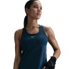 Nike Women's Swoosh -support Padded Sports Bra Tank In Armory Navy/armory Navy/white