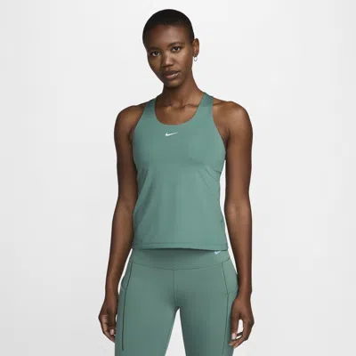 Nike Women's Swoosh Medium-support Padded Sports Bra Tank Top In Green