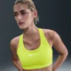 Nike Women's Swoosh Medium Support Padded Sports Bra In Yellow